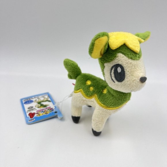 Pokémon Summer Deerling Green Small Plush Keychain NWT RARE USA SELLER READ - Picture 1 of 13